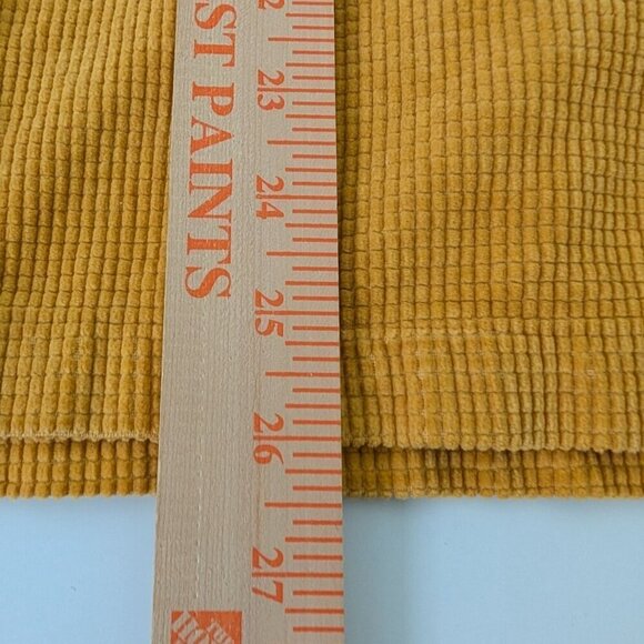 Bryn Walker Shacket Womens Size Small Mustard Yellow Waffle Knit Oversized Shirt - Picture 10 of 10